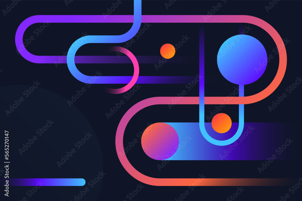Abstract bright gradient geometric shapes decorative background. Trendy motion texture Abstract bright gradient geometric shapes decorative background. Trendy motion texture