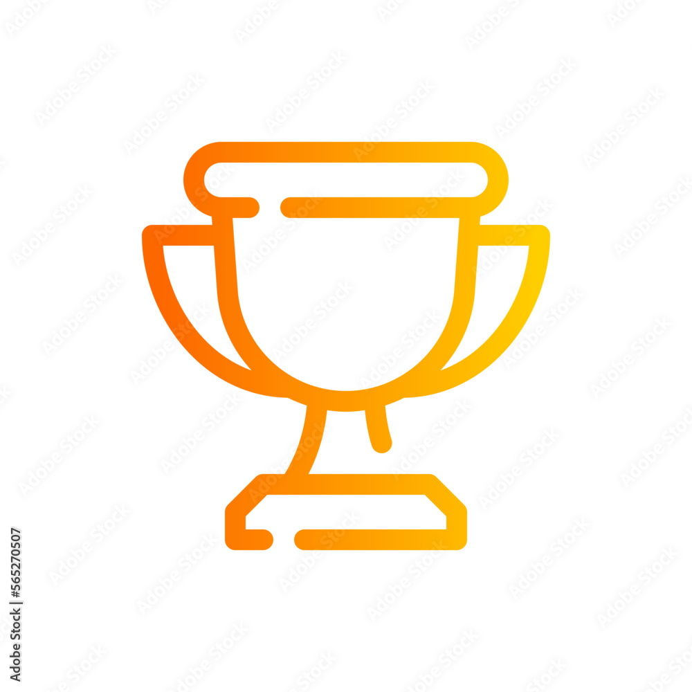 trophy gradient icon trophy gradient icon