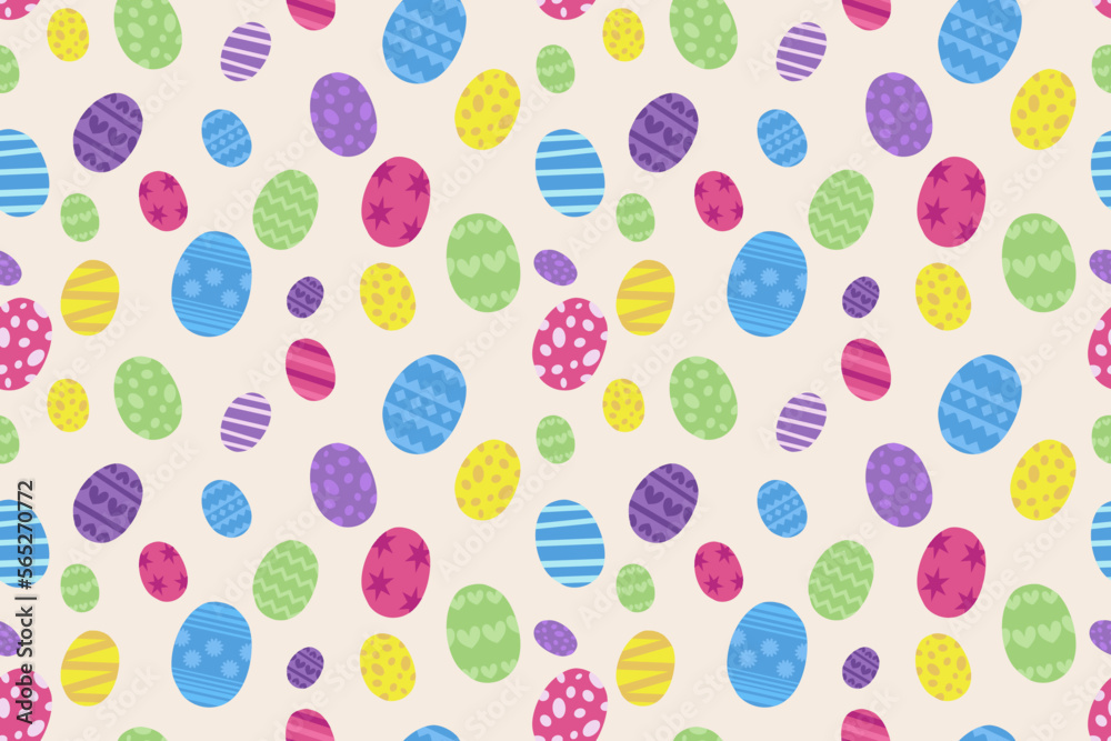 Vector cute seamless painted easter pattern pastel colour pink blue green violet indigo rainbow design for background wallpaper template fabric kid book cover party quail egg strips star flower Vector cute seamless painted easter pattern pastel colour pink blue green violet indigo rainbow design for background wallpaper template fabric kid book cover party quail egg strips star flower