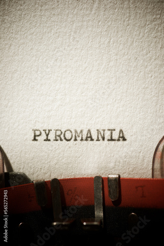 Fotografie Pyromania concept view