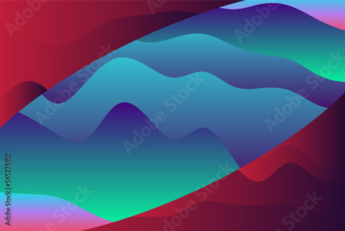 Abstract background with wave pattern and liquid flow pattern backdrop.