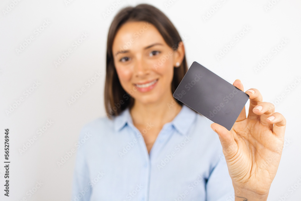 Personal Branding Woman Holding Business Card Personal Marketing Personal Branding Woman Holding Business Card Personal Marketing