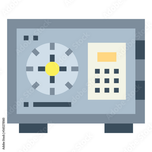 strongbox flat icon style