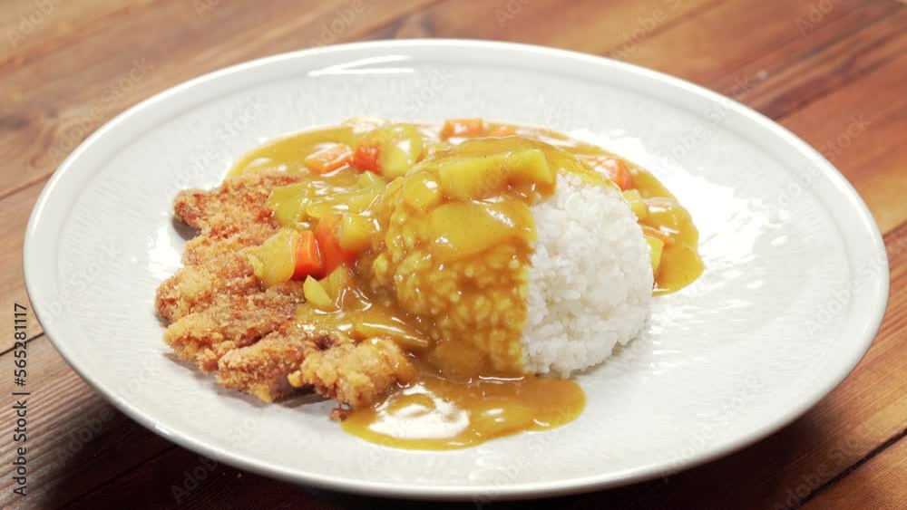 The whole cooking process of Japanese curry pork chop rice The whole cooking process of Japanese curry pork chop rice