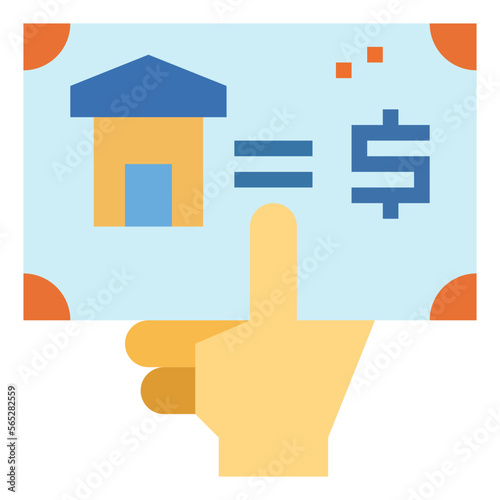 submit flat icon style