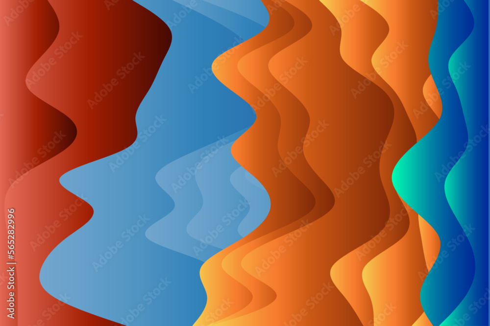 Abstract background with wave pattern and liquid flow pattern backdrop.