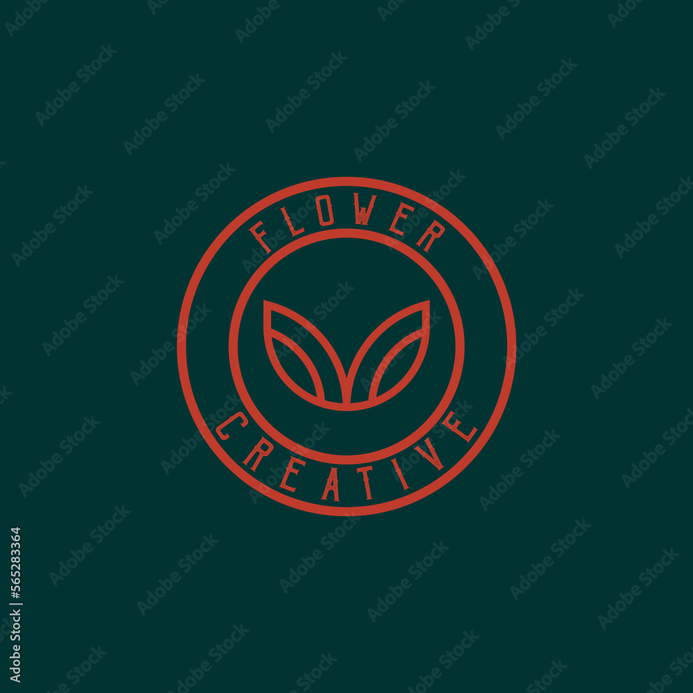 Fototapeta premium Vector illustration flower design vintage