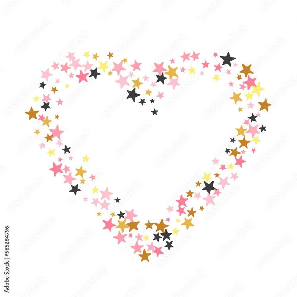Premium black pink gold stardust vector pattern. Little stardust spangles Christmas decoration particles. Cartoon star dust design. Sparkle particles greeting decor.
