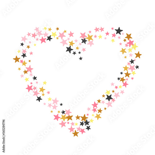 Premium black pink gold stardust vector pattern. Little stardust spangles Christmas decoration particles. Cartoon star dust design. Sparkle particles greeting decor.