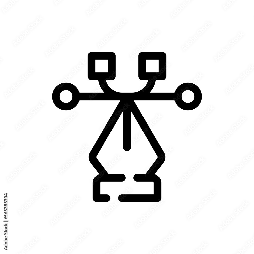 Obraz premium vector line icon