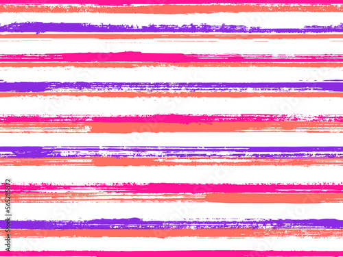 Hand painted stripes clothes seamless vector pattern.