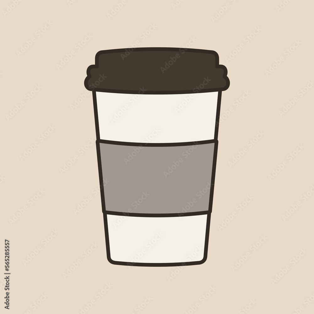 Delicious coffee paper cup icon. Drink vector illustration design Delicious coffee paper cup icon. Drink vector illustration design