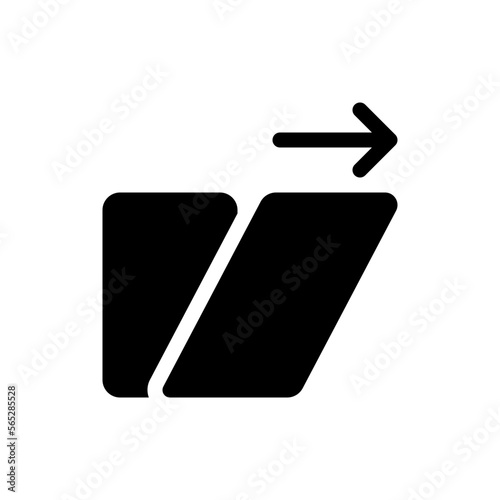 shear glyph icon