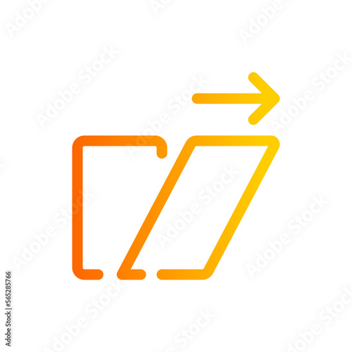 shear gradient icon