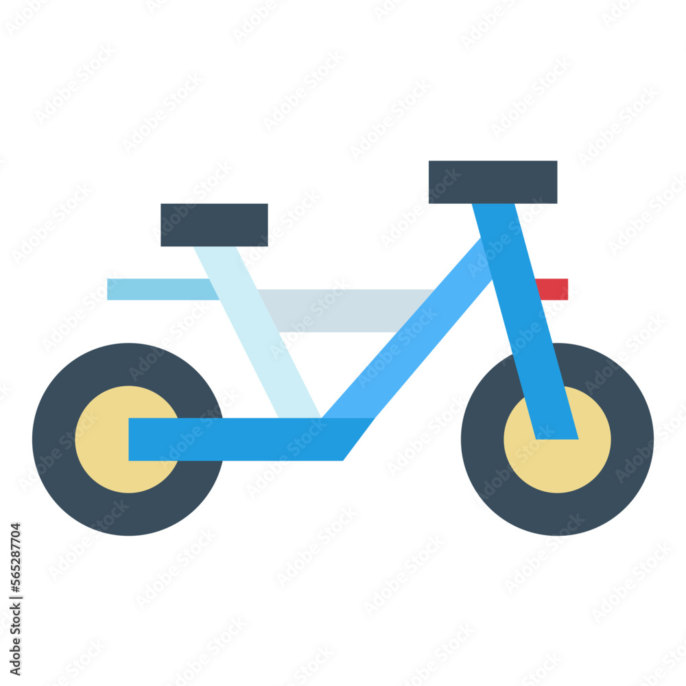 bicycle flat icon style