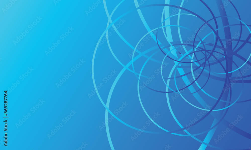 abstract blue background with circles