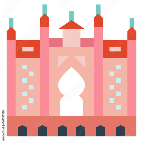atlantis palm flat icon style