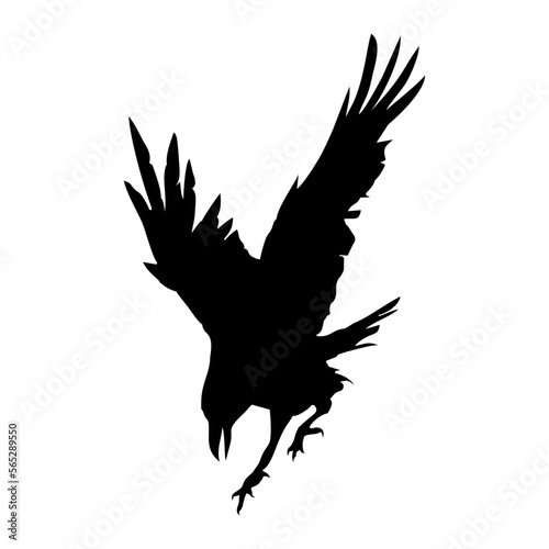 Slika na platnu crow silhouette 2