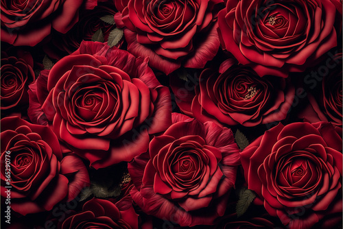 Valentine's Day Red Rose Background