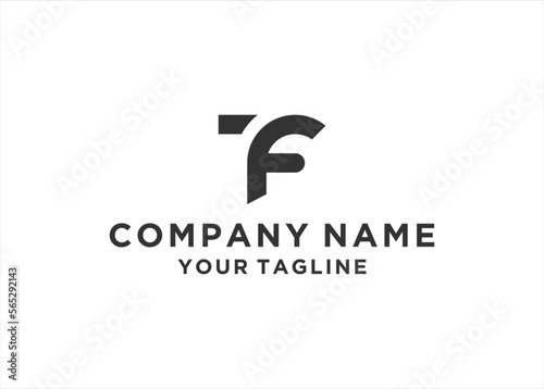 FT letter logo design vector illustration
