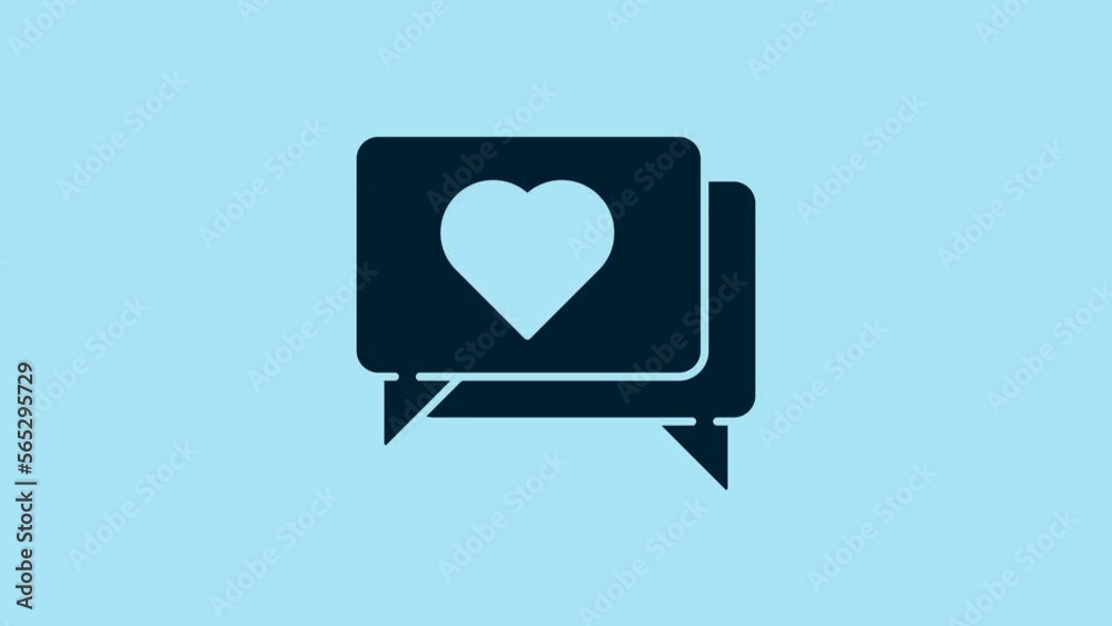 Blue Like and heart icon isolated on blue background. Counter Notification Icon. Follower Insta. 4K Video motion graphic animation Blue Like and heart icon isolated on blue background. Counter Notification Icon. Follower Insta. 4K Video motion graphic animation