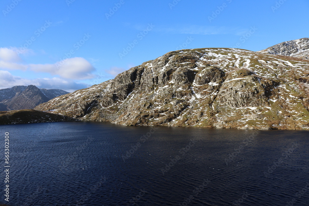 Fototapeta premium Snowdonia carneddau glyderau wales