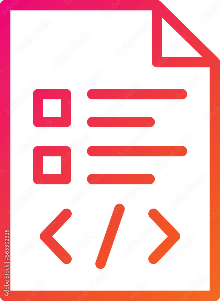 Script Vector Icon Design Illustration Script Vector Icon Design Illustration