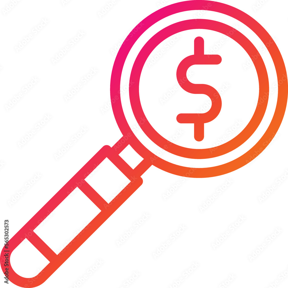 Magnifying Vector Icon Design Illustration Magnifying Vector Icon Design Illustration