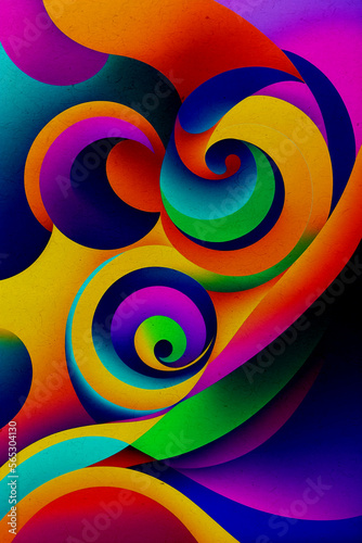 Abstract colorful background. Generative AI