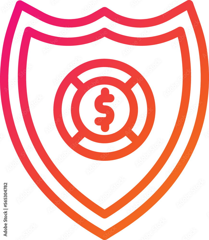 Fototapeta premium Shield Vector Icon Design Illustration