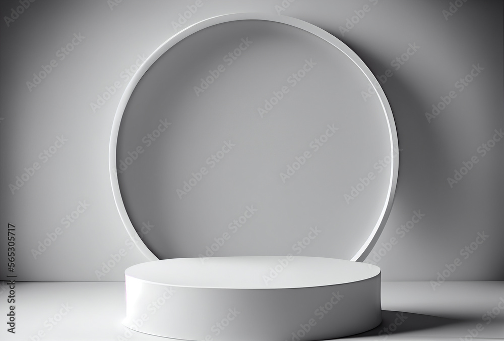 3d scene mockup, matt mirror circle and cylinder podium background. Square badge template with space for text. Modern surreal elements. Generative Ai. 3d scene mockup, matt mirror circle and cylinder podium background. Square badge template with space for text. Modern surreal elements. Generative Ai.