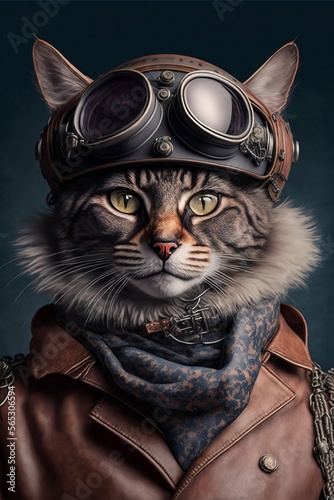 Feline Fashion, well dressed cat | Generative AI