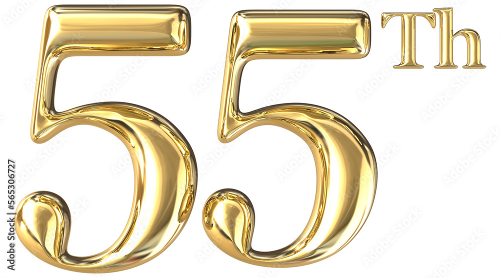 Happy Anniversary Number Gold 3D Happy Anniversary Number Gold 3D