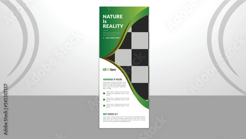 Creative Nature R0ll up banner. It can be an advertisement for your company.  And may be the solution to any problem in your business.  You can use it to promote your comapny and increase its value.