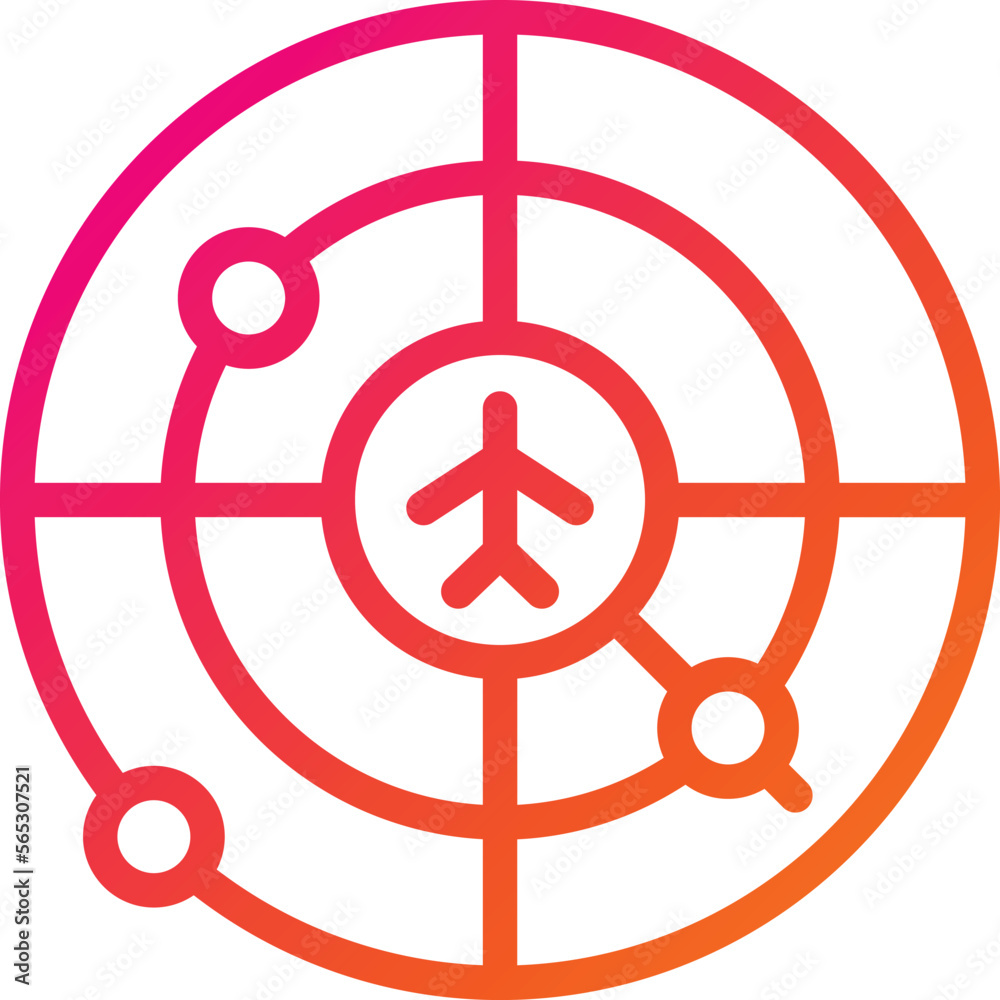 Radar Vector Icon Design Illustration Radar Vector Icon Design Illustration