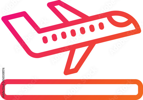 Takeoff Vector Icon Design Illustration