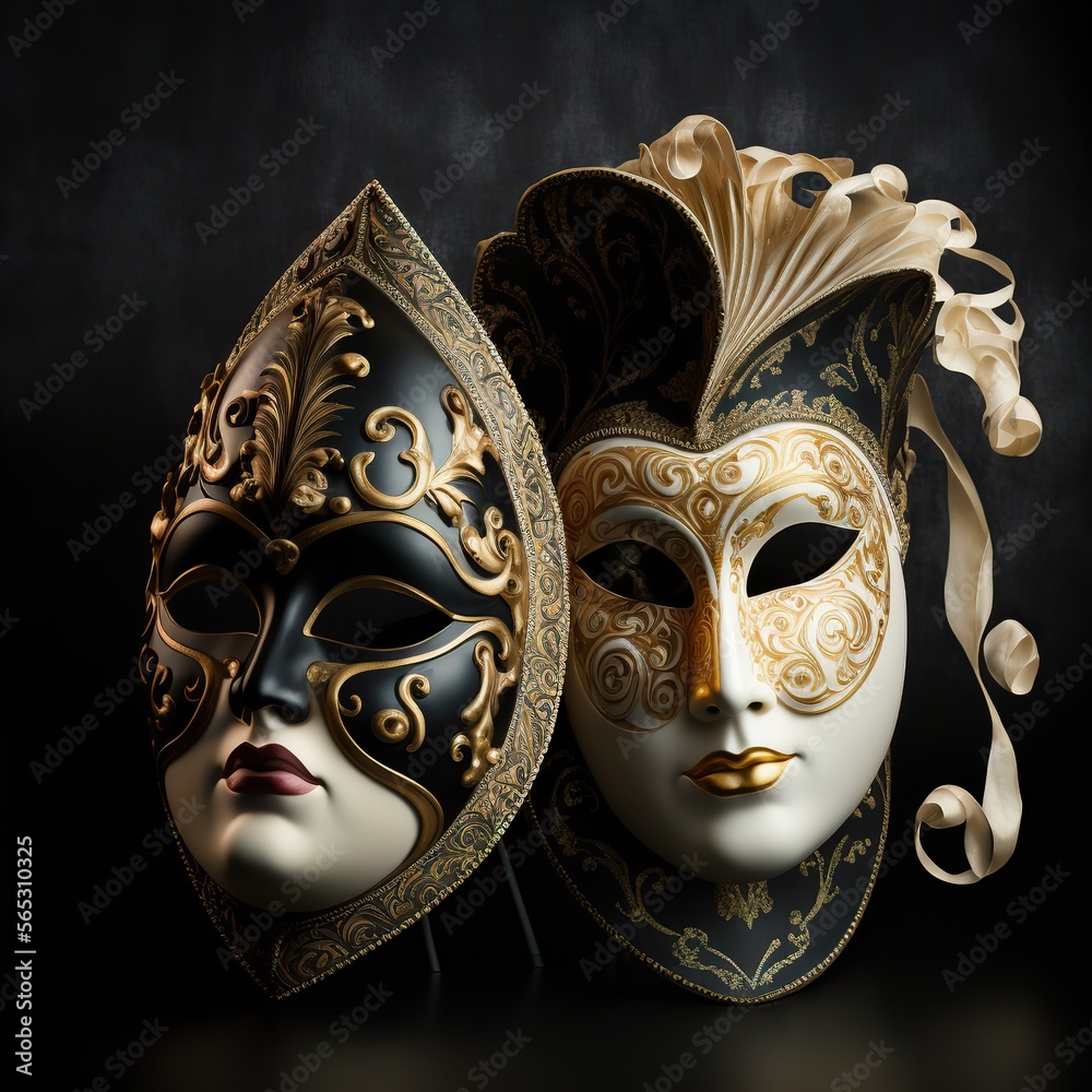Generative ai venetian carnival masks
