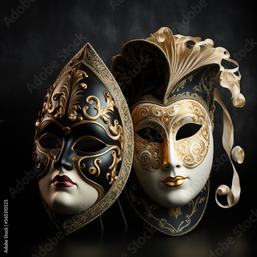 Generative ai venetian carnival masks