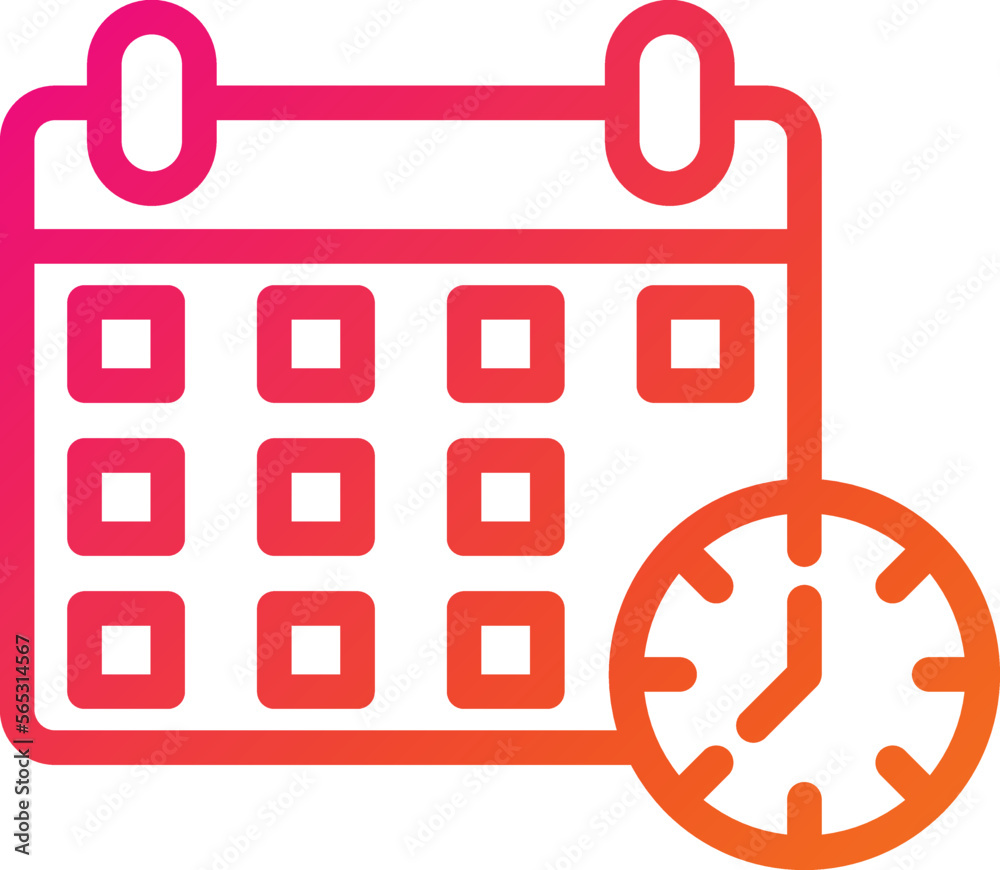 Deadline Vector Icon Design Illustration Deadline Vector Icon Design Illustration