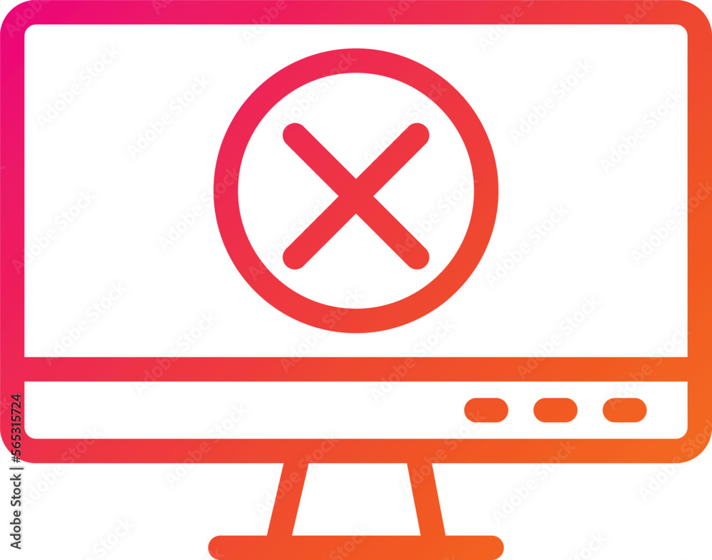 Obraz premium Error Vector Icon Design Illustration