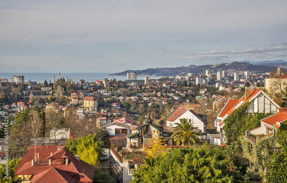 Obraz premium View of Sochi town. Russia