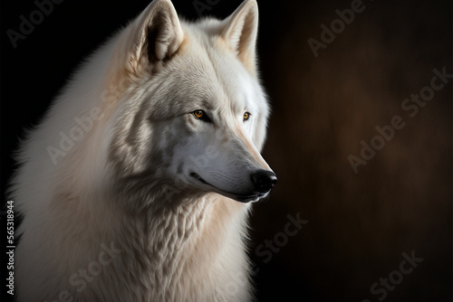 Gray wolf canis lupus, generative AI