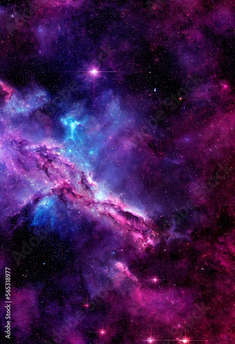 HD Wallpaper of space stars galaxy nebula rendering Generative AI Content by Midjourney