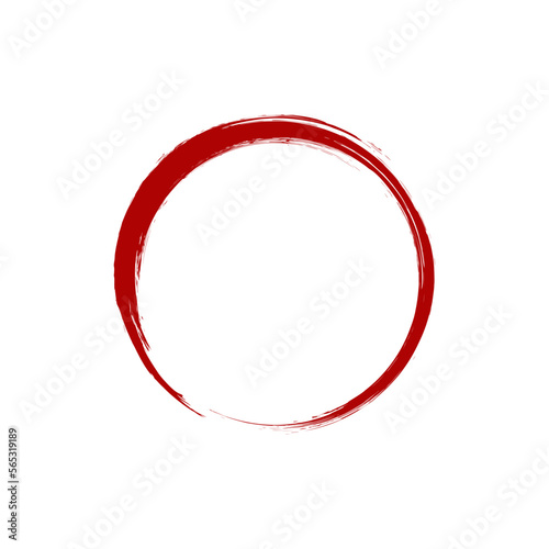 red frame made of circles