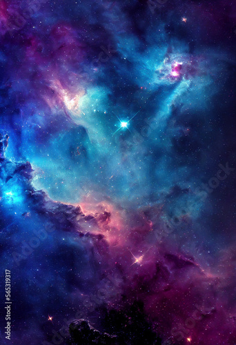 HD Wallpaper of space stars galaxy nebula rendering Generative AI Content by Midjourney