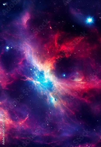 HD Wallpaper of space stars galaxy nebula rendering Generative AI Content by Midjourney © simon