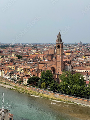 Panoramic view of Verona from the Ponte Vecchio