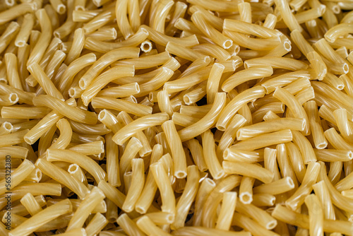 Raw pasta close-up. Pasta background