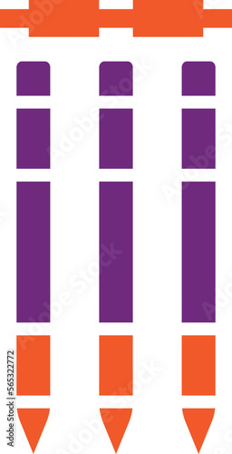 Wickets Vector Icon Design Illustration