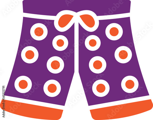 Swim shorts Vector Icon Design Illustration